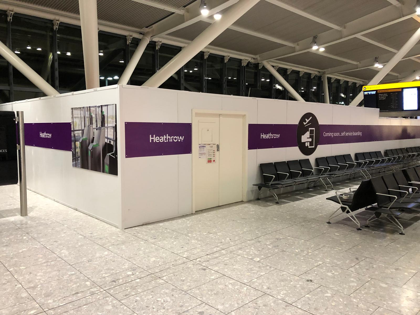 Hoarding and phased works in a live terminal
