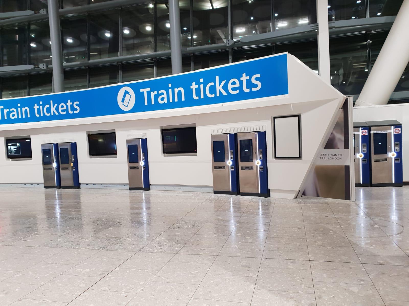Train tickets kiosk — completed fit-out