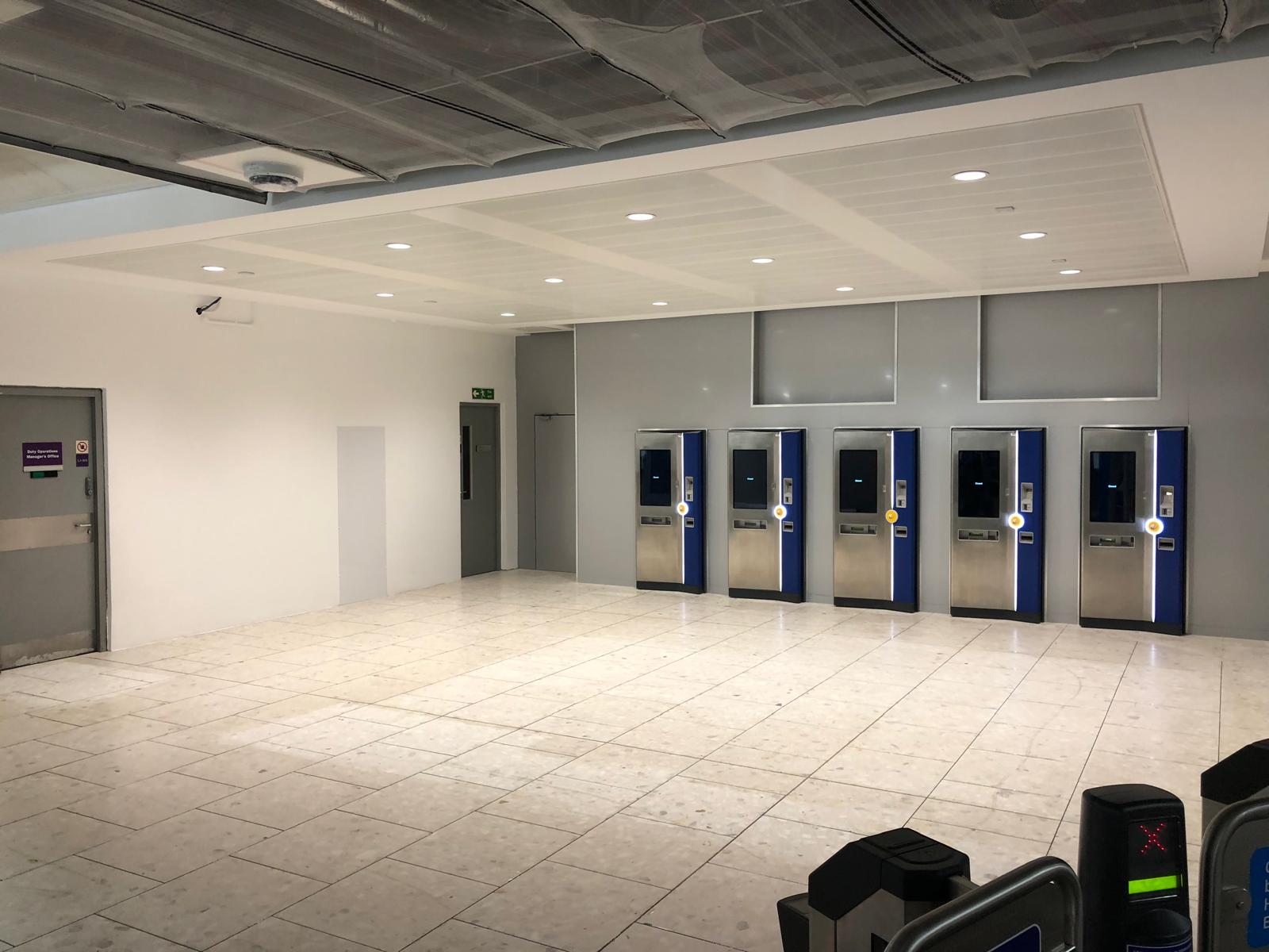 Finished airport ticket hall refurbishment