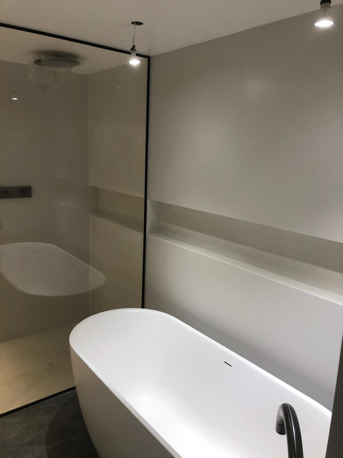 Luxury bathroom with freestanding bath