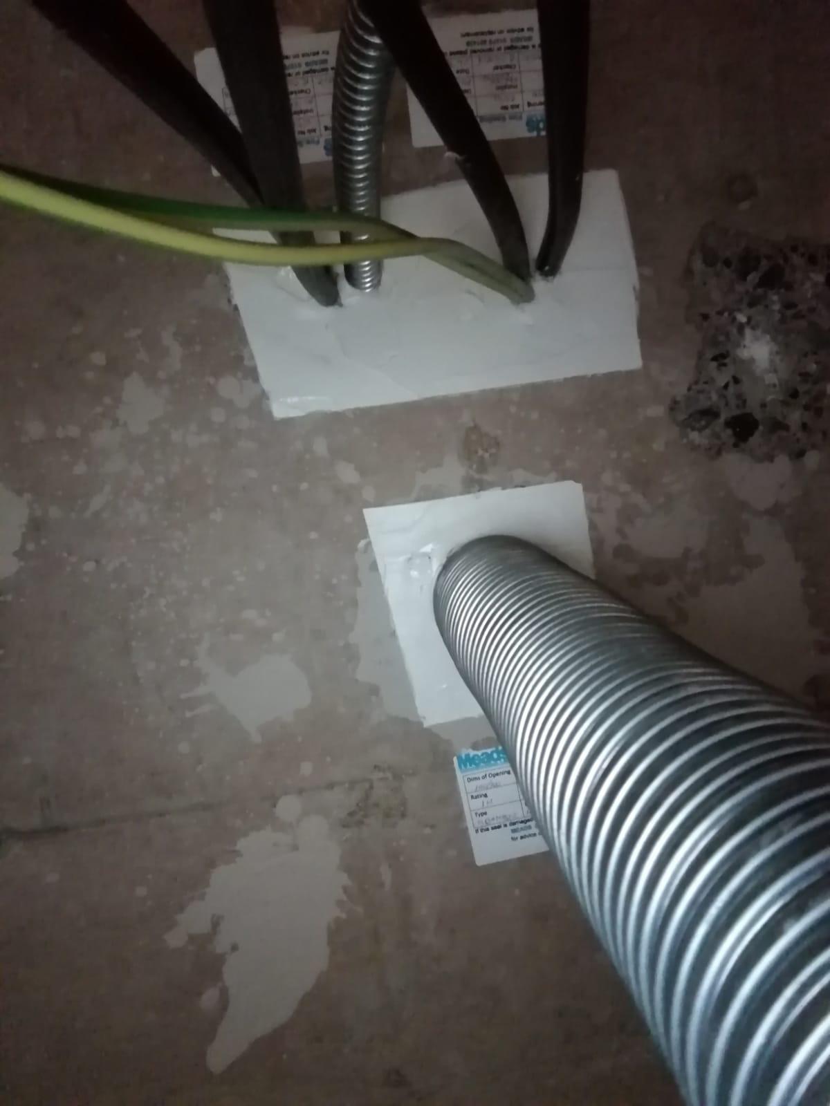 Fire stopped penetrations