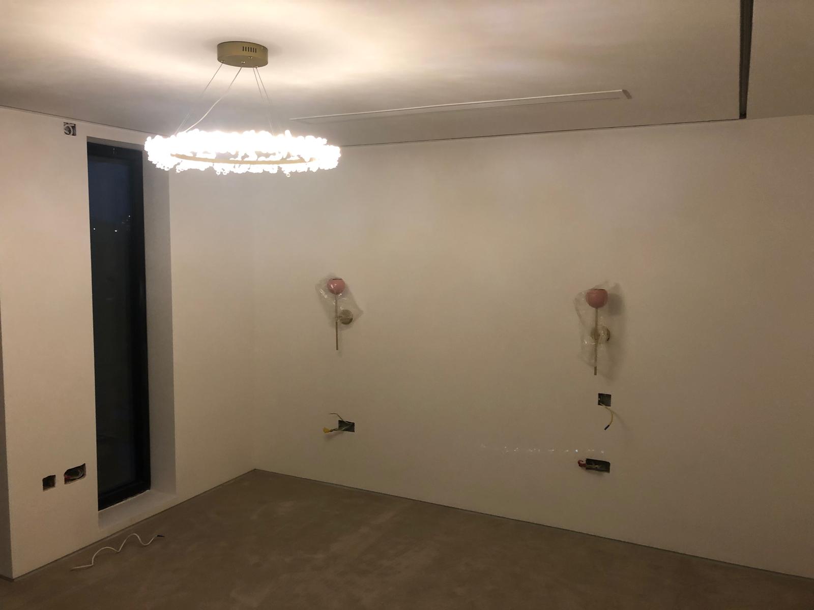 Plastering and decorating — finished interior